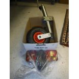 A pneumatic jockey wheel and a magnetic trailer light set*