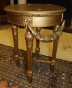 A collection of furniture to include two Victorian panel seated hall chairs,