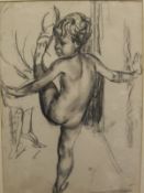 ATTRIBUTED TO JAMES ARDEN GRANT (1887-1974) "Young child kicking his left leg in the air",