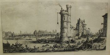 AFTER JACQUES CALLOT (1592-1635) "Vue du Pont Neuf",
