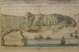 TINDAL (PUBLISHER) "Plan of the Town and Fortifications of Gibraltar,