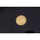 A Victorian gold sovereign,