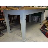 An oak kitchen table,