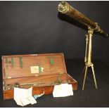 A Victorian portable achromatic refractor telescope by Thomas Cooke of York,