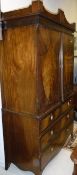 A Regency mahogany linen press,