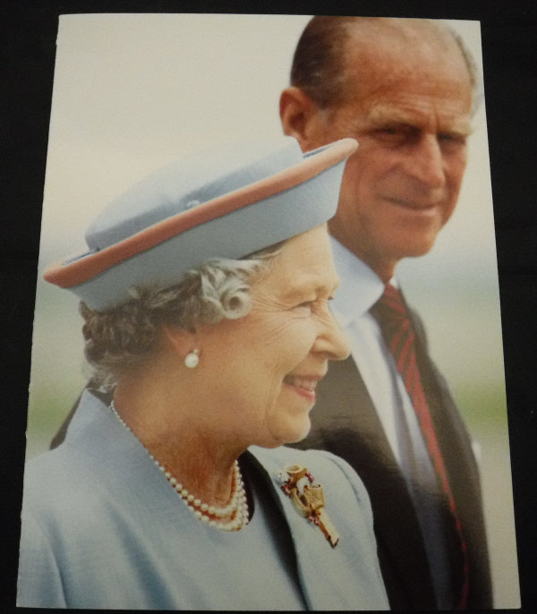 A collection of three Christmas cards from Queen Elizabeth and Prince Philip dated 1991,