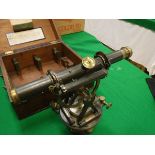 A Victorian brass and anodised theodolite by W & S Jones of London circa 1851,