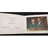 A collection of three Christmas cards from Her Majesty the Queen and Prince Philip dated 1997,