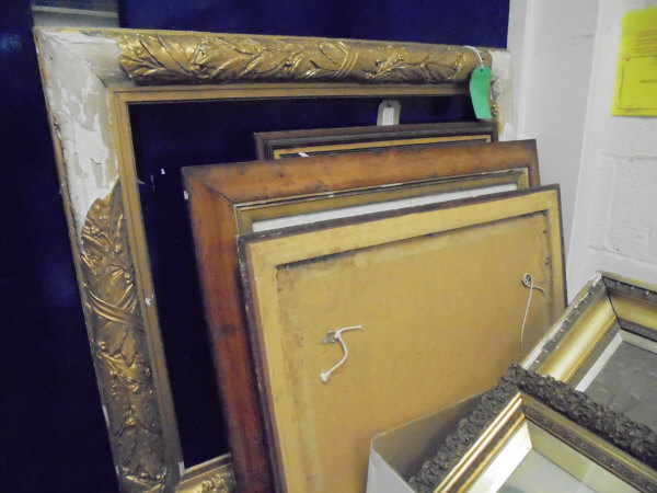 A box containing three various paintings and three various mirrors, - Image 3 of 3
