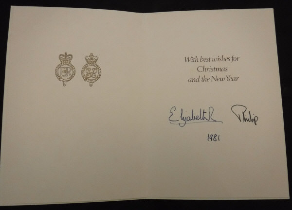 A collection of three Christmas cards from Her Majesty the Queen and Prince Philip dated 1979, - Bild 2 aus 4