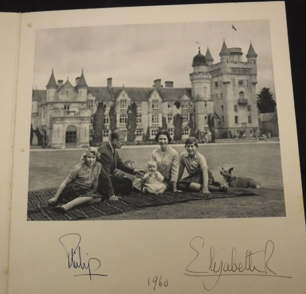 A collection of three Christmas cards from Her Majesty the Queen and Prince Philip for 1959,