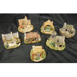 A collection of seven various Lilliput Lane cottage ornaments,