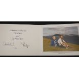 A collection of three Christmas cards from Her Majesty the Queen and Prince Philip dated 1994,