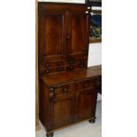 A 19th Century mahogany bureau bookcase,