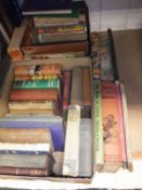Two boxes of assorted children's books to include Alice in Wonderland by Lewis Carroll,