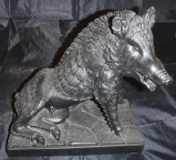 A cast study of the Ufizzi Boar (after the original by Meleager in the Ufizzi Museum in Florence)