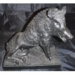 A cast study of the Ufizzi Boar (after the original by Meleager in the Ufizzi Museum in Florence)