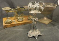 A set of postal scales and weights by Sampson Mordan & Co.