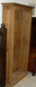 An open pine bookcase CONDITION REPORTS Solid construction, barn stored,