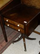 A Victorian mahogany work table,