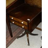 A Victorian mahogany work table,