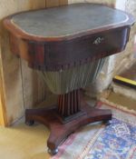 A 19th Century mahogany work table,