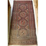 A Belouch tribal rug,