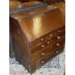 A 19th Century mahogany bureau,