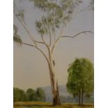 RON TERRY "Lonely Tree", oil on canvas, signed lower left, together with CARY THOMAS "Nude",
