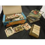 A collection of various tea and other cards to include "Popeye", A, B and C,