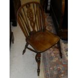 A set of six wheelback Windsor chairs with crinoline stretchers CONDITION REPORTS