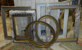 A collection of various picture frames