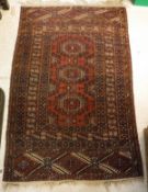 A Bokhara tribal rug,