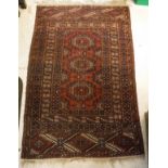 A Bokhara tribal rug,