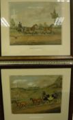AFTER J POLLARD "Four in hand" and "Tandem", aquatints by J Gleadah,