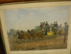 AFTER W J SHAYER "The Right Sort", coloured engravings by J Harris,