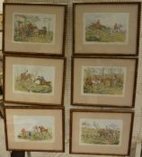 HENRY ALKEN "Fox hunting scenes and fox hunters", soft ground etchings, a set of eight,