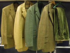 Four gentleman's tweed style jackets,