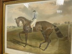 AFTER J F HERRING "Bay Middleton - Won Derby 1836", engraving by Chas.