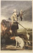 AFTER HENRY MACBETH RAEBURN "Hunter with carbine and pheasant quarry, pointers at his feet",
