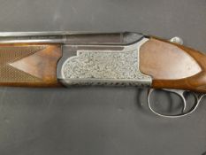 A Fabbrica Bresciana "Fab Arm Select" 12 bore shotgun, double barrel over and under, ejector,