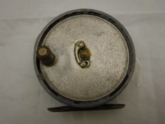 A Hardy "Uniqua" 3" diameter trout fly reel with telephone latch