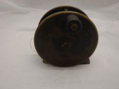 A 3" diameter "Holbrow & Co" plate wind trout fly reel