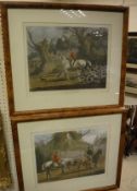 AFTER SAMUEL ALKEN "Quite fresh" and "Dead beat", coloured engravings by C N Smith,