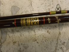 A Hardy Fibalite Spinning two piece 8ft spinning rod,