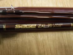 A Sage "ZXL" four piece travelling fly rod,