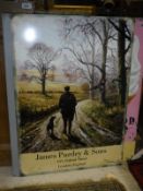 Four assorted reproduction enamel advertising signs to include James Purdey & Sons example