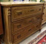 A 19th Century pine commode,