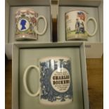 WITHDRAWN - Two boxes of assorted commemorative mugs including Ashes Centenary,