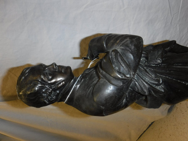 A pair of circa 1900 coppered Spelter figures of writers CONDITION REPORTS Are - Bild 13 aus 26